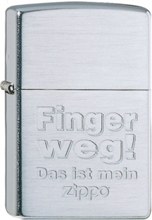 Zippo Finger weg!